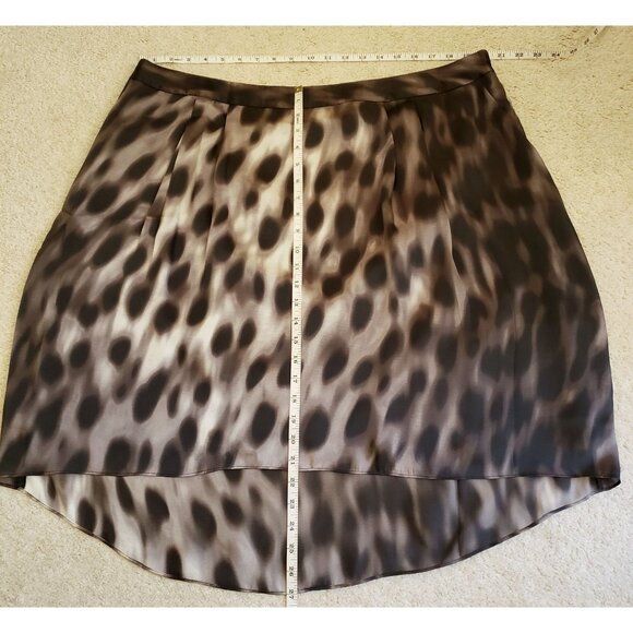Kenneth Cole Animal Print Flirty  Spotted Black and Grey Mini Skirt Size 2X NWT - Picture 5 of 8